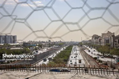 گزارش تصویری | بهره برداری از پل غربی سطح سوم تقاطع غیرهمسطح خیام مشهد
