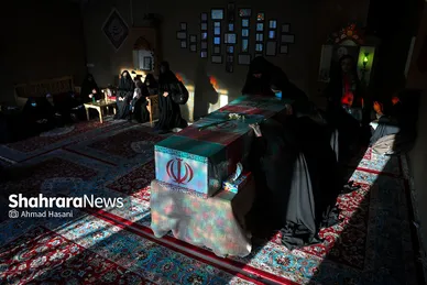 مراسم وداع با پیکر شهید مدافع حرم، محمد رضا بیات