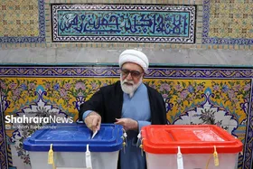 حضور مسئولان استان خراسان&zwnj;رضوی پای صندوق&zwnj;های رای