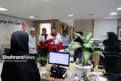بازدید مدیرعامل جمعیت هلال‌احمر خراسان رضوی از موسسه فرهنگی شهرآرا
