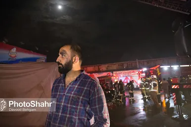 آتش سوزی در بازار خشکبار مصلی