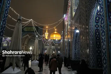 شب عید مبعث در حرم مطهر رضوی