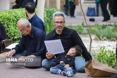 محرم ۱۴۰۴ | عکس‌هایی از عزاداری در خانه تاریخی شیخ‌الاسلام - اصفهان