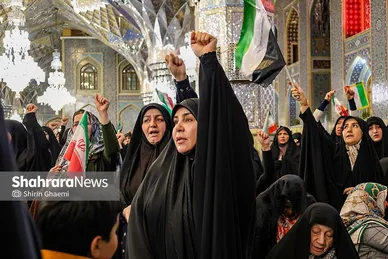 گزارش تصویری | مراسم چهلمین روز شهادت رهبر شهید انقلاب اسلامی در حرم مطهر رضوی