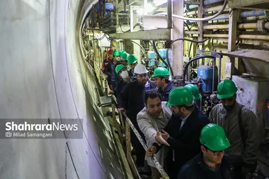 بازدید مدیران شهری و مسئولان قضایی از خط ۴ مترو