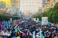 اجتماع لشکریان امام رضا (ع) در مشهد در روز میلاد امام هشتم