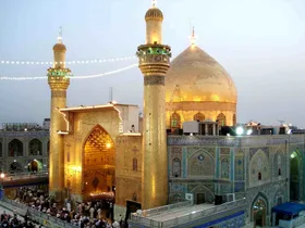 ویدئو| شستشوی گنبد حرم حضرت علی (ع) در آستانه اربعین حسینی