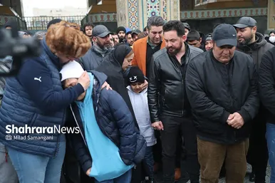 تشییع پیکر شهرام عبدلی در حرم مطهر رضوی