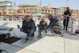 آغاز عملیات سنگفرش بین الحرمین