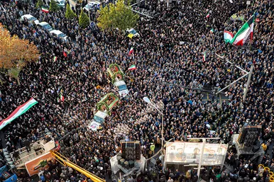 تشییع با شکوه 3 شهید مدافع امنیت در مشهد