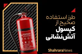 اینفوگرافی | طرز استفاده صحیح از کپسول آتش&zwnj;نشانی