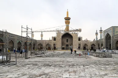 مراسم آغاز عملیات احداث رواق مبارکه امیرالمومنین علیه السلام در حرم رضوی