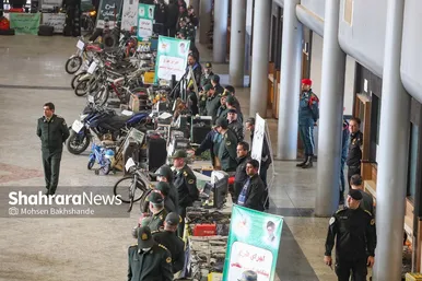 نمایشگاه کشفیات پلیس در طرح 