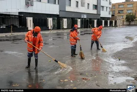 آماده&zwnj;باش بیش از ۱۰۰۰ پاکبان و نیروی خدمات شهری در پی بارش رحمت الهی در مشهد