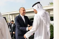 امیرعبداللهیان با وزیر خارجه قطر دیدار کرد + عکس