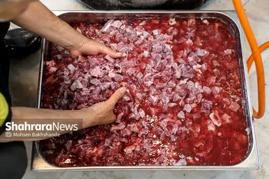 پخت شله مشهدی در مشهد