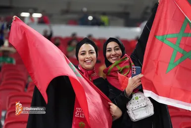 تماشاگران دیدار مراکش و پرتغال