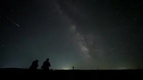 ویدئو| بارش شهابی بر فراز مغولستان