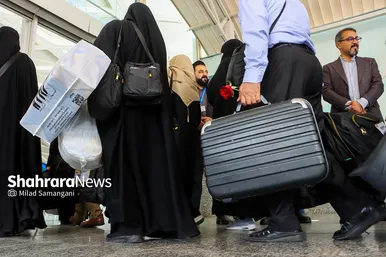 عکس‌های بازگشت اولین کاروان حجاج خراسانی به مشهد