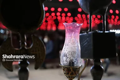 عزاداری شب های محرم در عرصه میدان شهدا مشهد