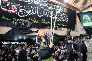 مراسم عزاداری روز دوازدهم محرم در حسینیه کرمانی‌های مشهد