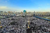 ویدئو | تصاویر هوایی از مراسم دعای عرفه در حرم مطهر رضوی (۵ خردادماه ۱۴۰۵)