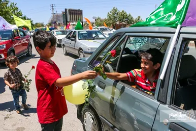 کارناوال خودرویی به مناسبت عید سعید غدیر خم در مشهد