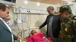 استاندار سیستان و بلوچستان از مجروحان حمله هوایی آسایشگاه سربازان در بمپور عیادت کرد + عکس و فیلم