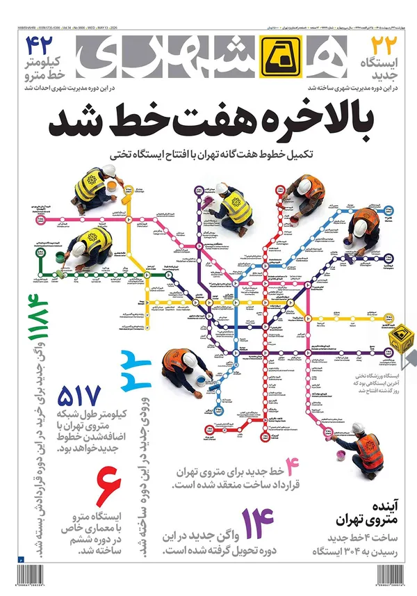 صفحه نخست روزنامه‌های کشور - چهارشنبه ۲۳ اردیبهشت ۱۴۰۵