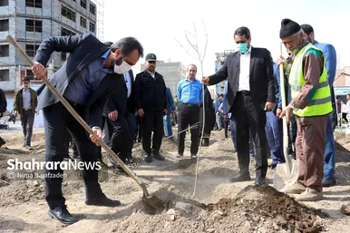 مراسم روز درختکاری در مشهد