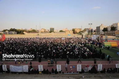 هوادارن سعید جلیلی در انتظار حضور او در استادیوم تختی مشهد