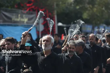 عزاداری شهادت امام رضا(ع) درخیابان های منتهی به حرم مطهر