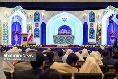 گزارش تصویری | جشن ازدواج ۲۱۰ بسیجی از سراسر کشور در حرم امام‌رضا(ع)