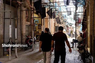 عکس‌هایی از بازار فرش مشهد