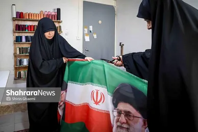 گزارش تصویری | پرچم میهن، برای ایستادگی ایران