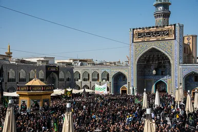 عزادرای شهادت امام رضا (ع) در حرم مطهر رضوی