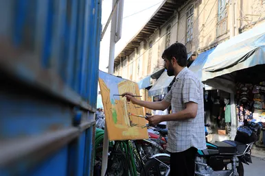 محمد چناری،نقاش خیابانهای مشهد