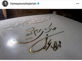 &laquo;همایون&raquo; از سنگ مزار &laquo;استاد شجریان&raquo; رونمایی کرد + عکس