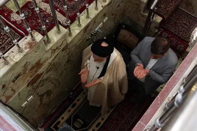 نماز عید فطر در حرم مطهر رضوی