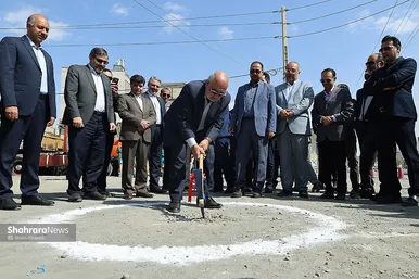 آیین آغاز عملیات اجرایی دوربرگردان غربی و اصلاح هندسی بزرگراه هاشمی رفسنجانی مشهد
