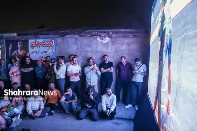 گزارش تصویری | تماشای مسابقه فینال کشتی احمد جوان در مشهد