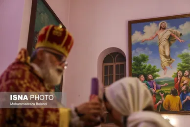 مراسم سال نو میلادی در کلیسای «تارگمانچاتس» تهران