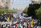لحظه به لحظه با راهپیمایی روز جهانی قدس ۱۴۰۴ در مشهد + فیلم