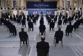 پخش سرود ملی در ديدار فرماندهان نیروی هوایی ارتش با رهبر معظم انقلاب + فیلم