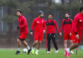 امید عالیشاه در تمرینات پرسپولیس حاضر شد