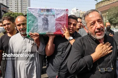 تشییع پیکر جانباز شهید عباس معروفی در مشهد