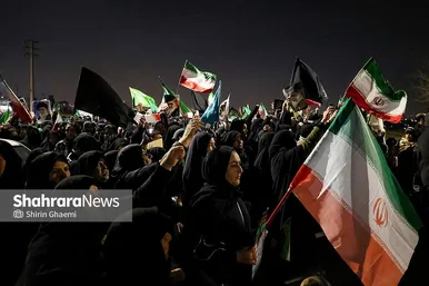 گزارش تصویری | تجمع مردم مشهد در سوگ رهبر انقلاب | شهرک مهرگان