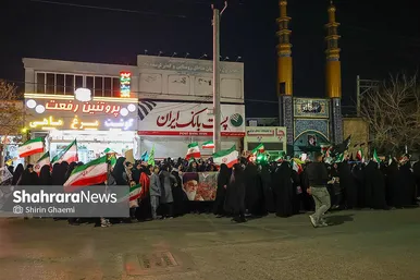 گزارش تصویری | تجمع مردم مشهد در سوگ رهبر انقلاب | شهرک مهرگان