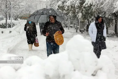 ایران زیباست | بارش برف در رشت