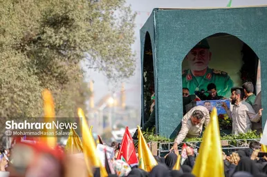 گزارش تصویری | تشییع پیکر سردار شهید نیلفروشان در مشهد